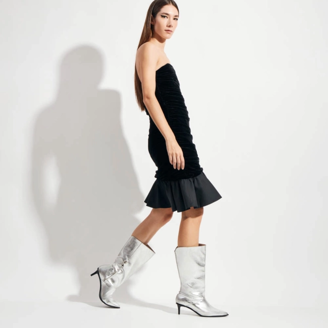 Vestido Tafetá Velvet Tabata