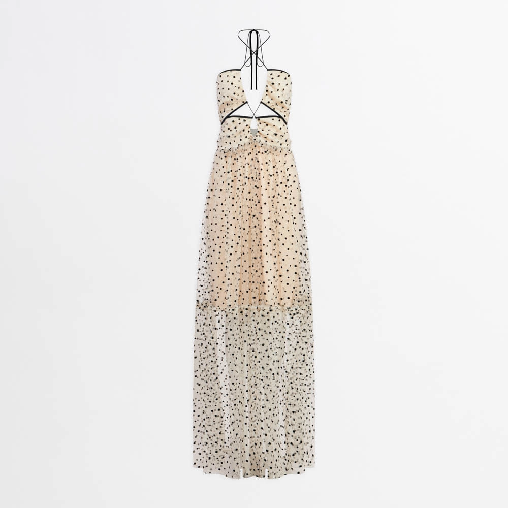 Vestido Tule Poá Pam