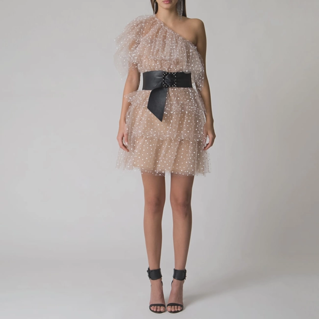 Vestido Voilette Pois Joana