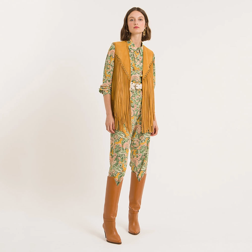 Calça Seda Tiger Bloom Lena - Tiger Bloom/40