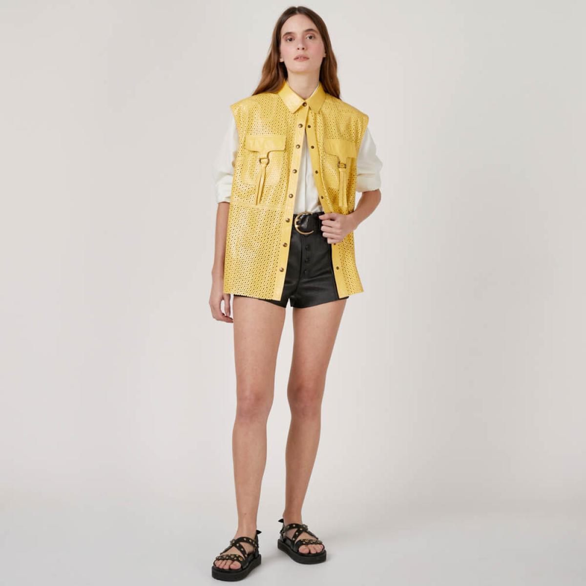 Camisa de Couro Ariel
