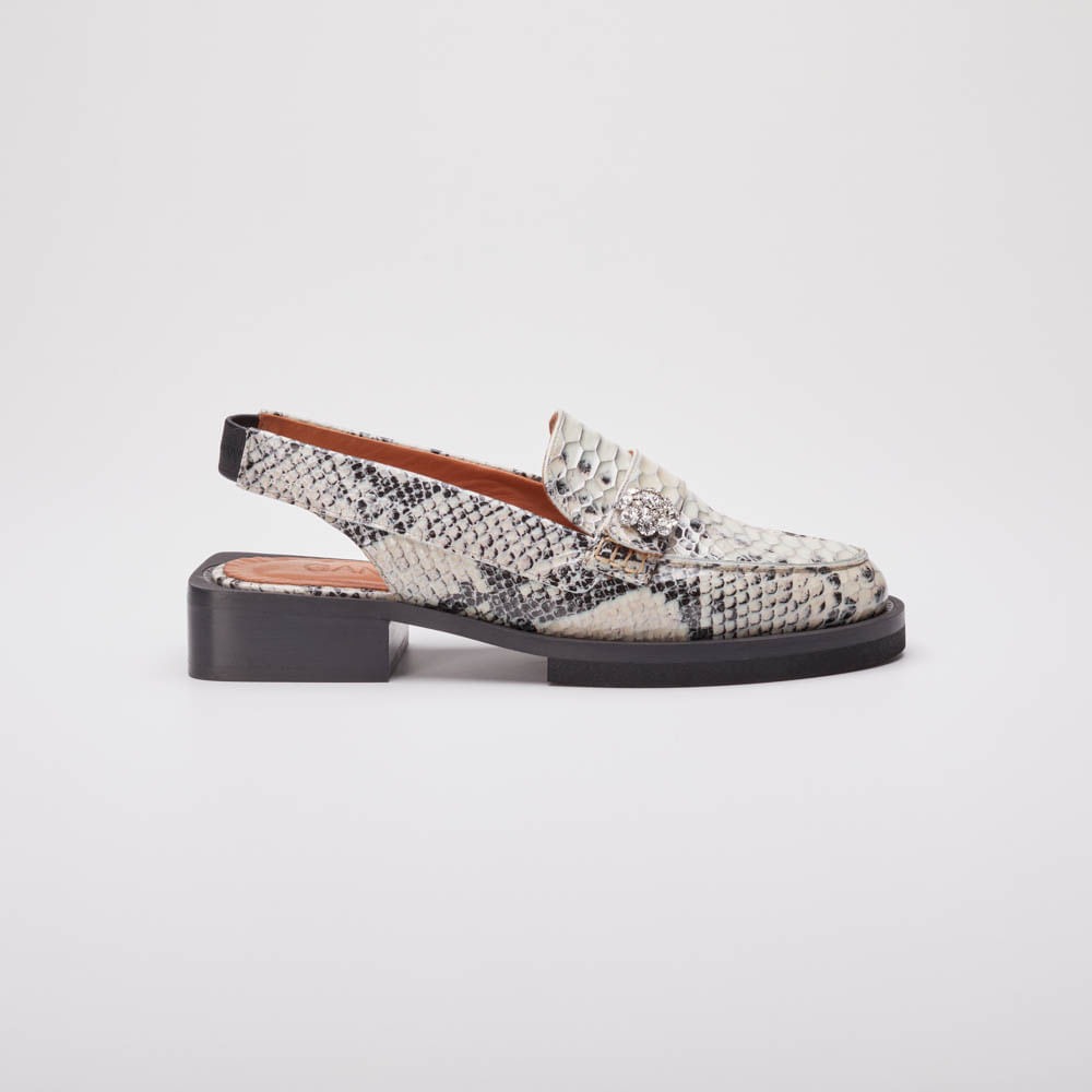 Sapato Slingback Mocassin Ganni