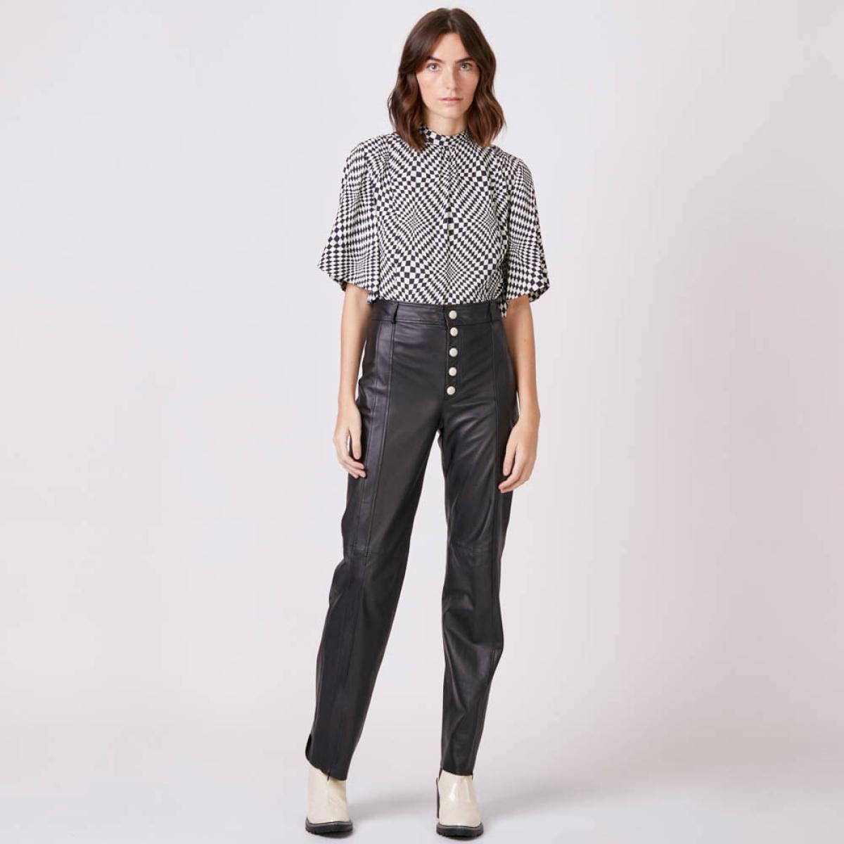 Calça Couro Zoe