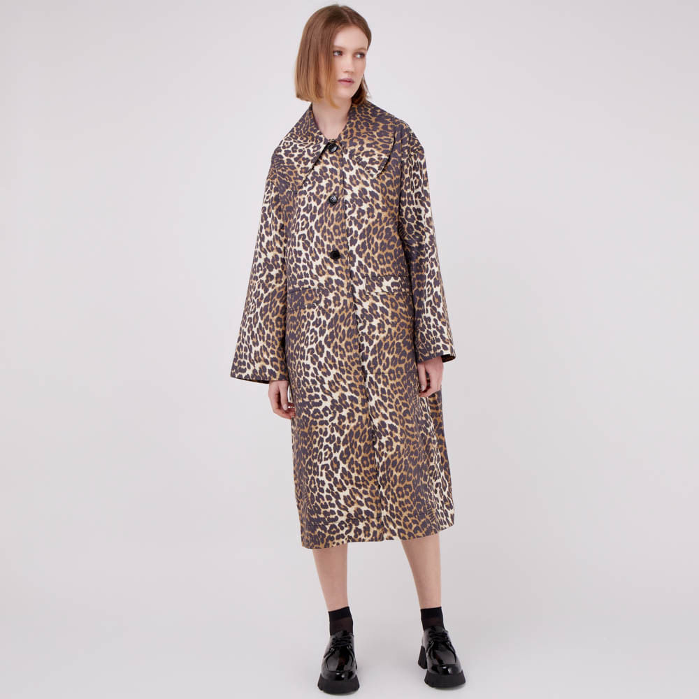 Casaco Leopardo Ganni