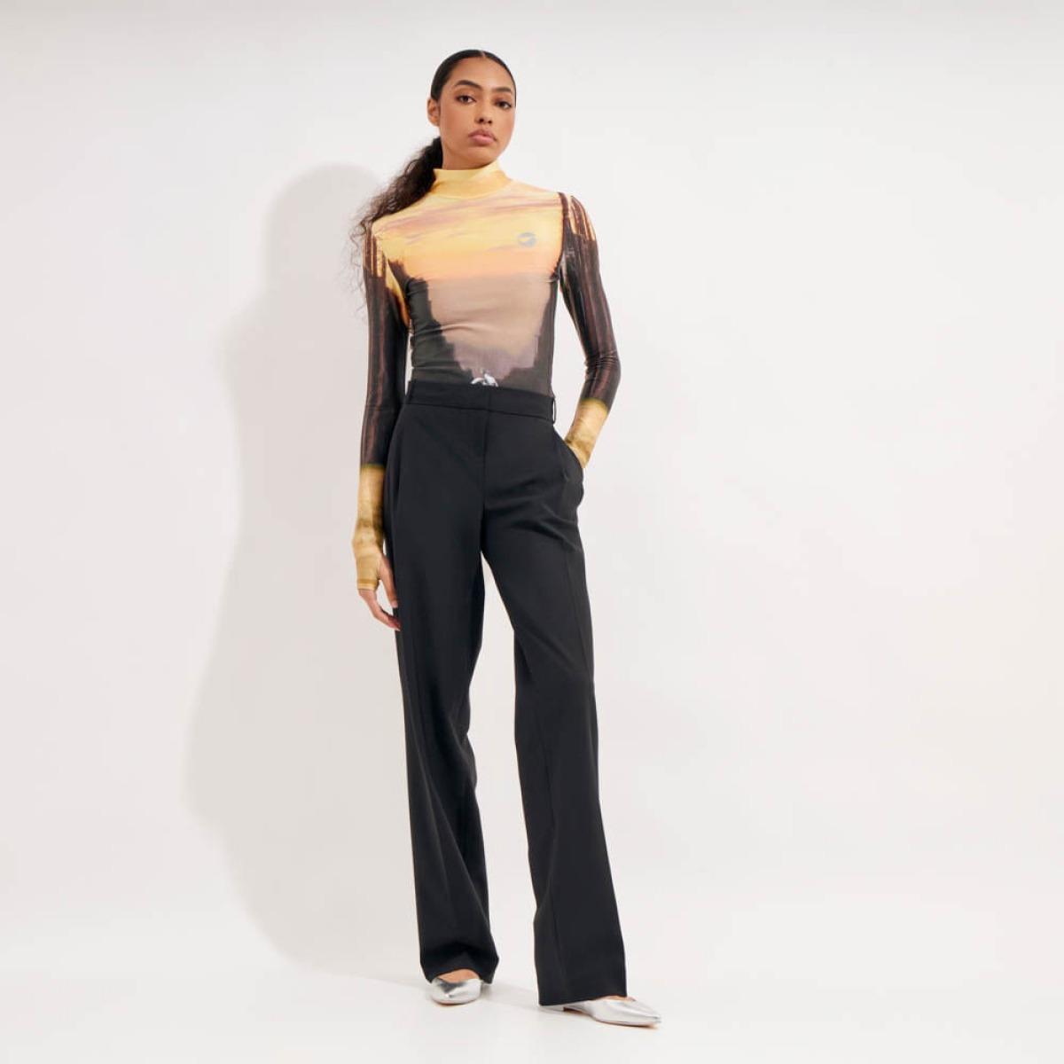 Calça Low-Rise Blk Coperni