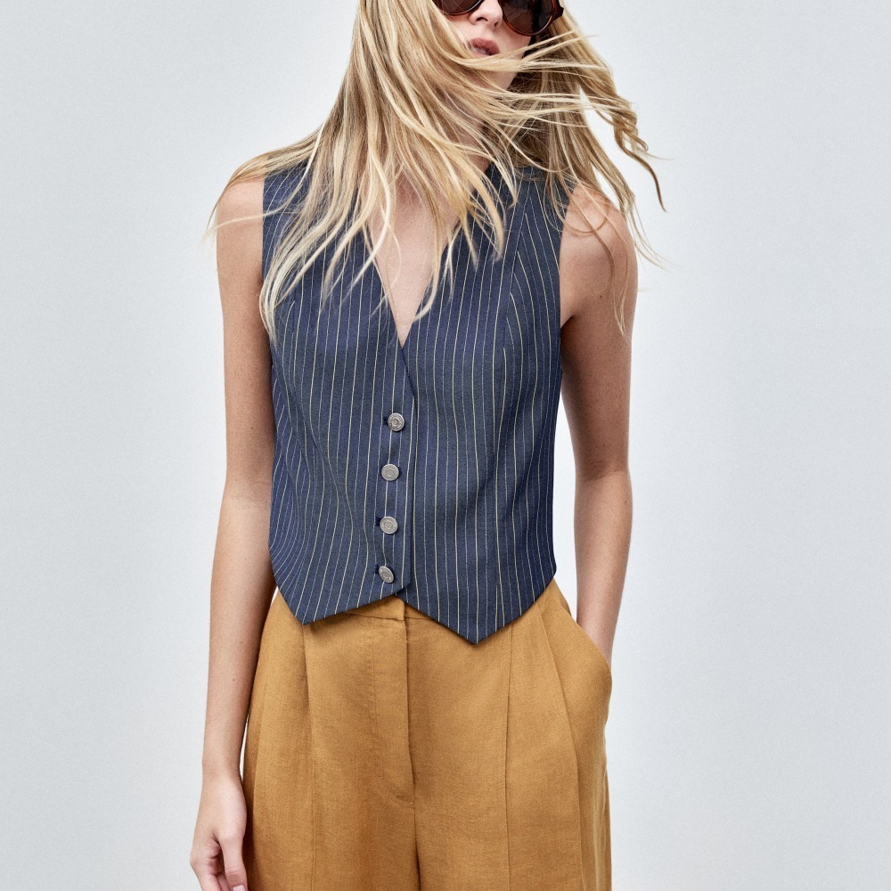 Colete Risca Denim Bel