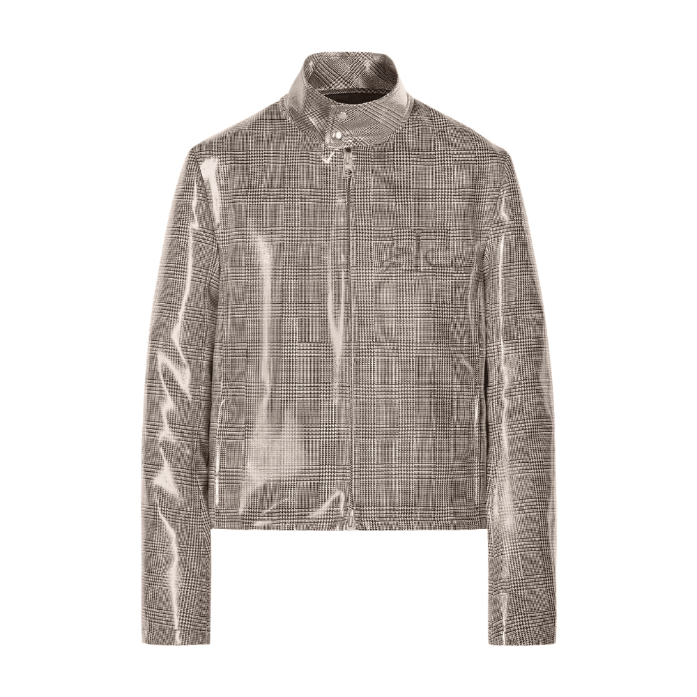 Jaqueta de Vinil Biker Courrèges