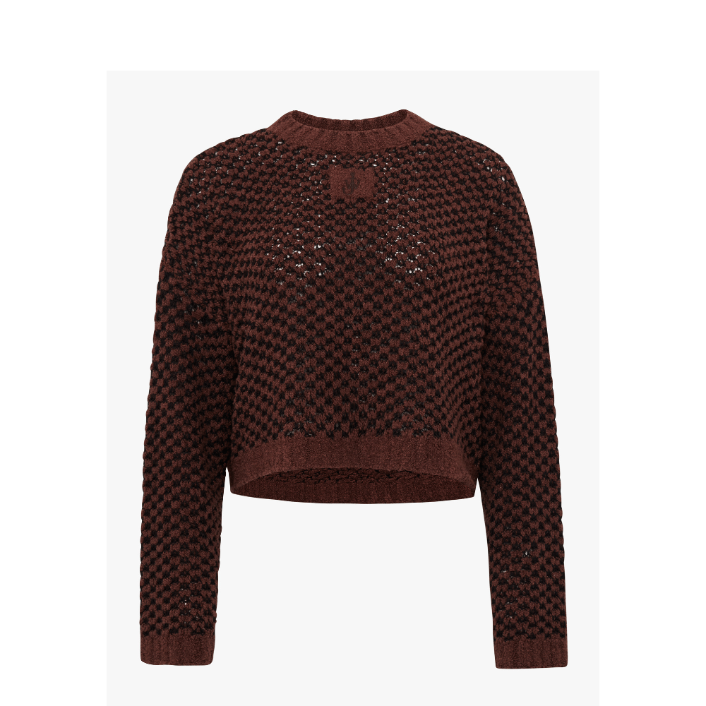Blusa Cropped Open Stitch Jw Anderson