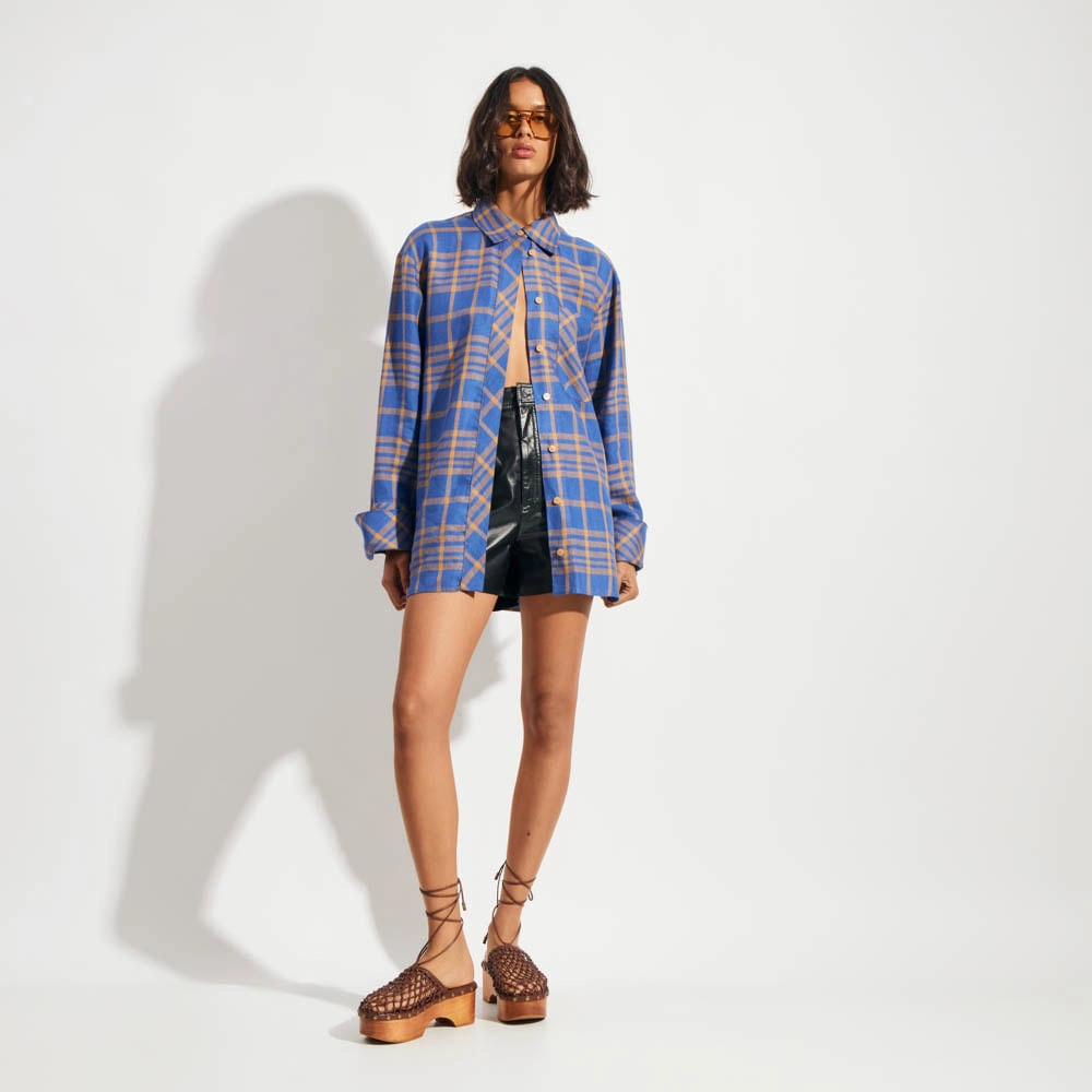 Camisa Linho Xadrez Maisa