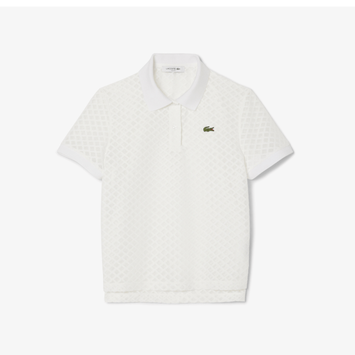Polo Renda Transparência Lacoste
