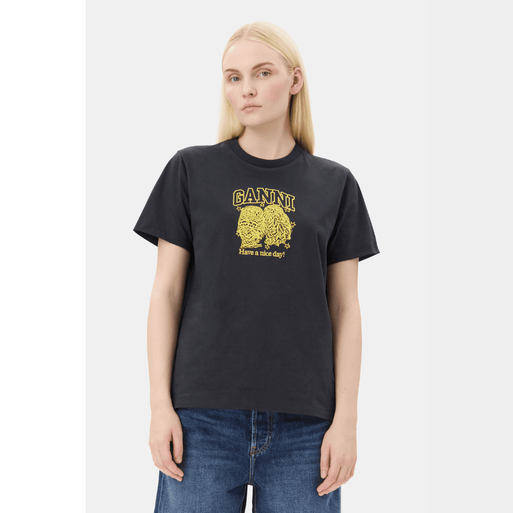 T-Shirt Corujas Ganni
