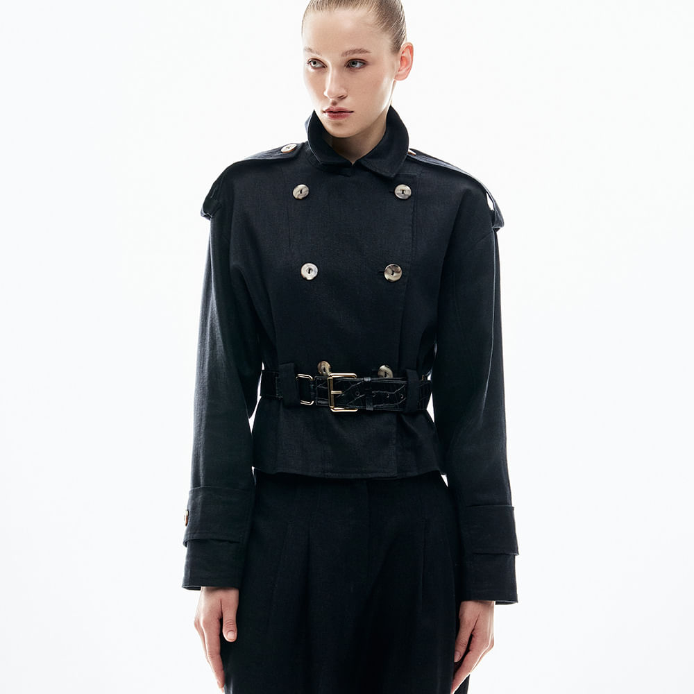 Trench Coat Linho Heavy Malasia