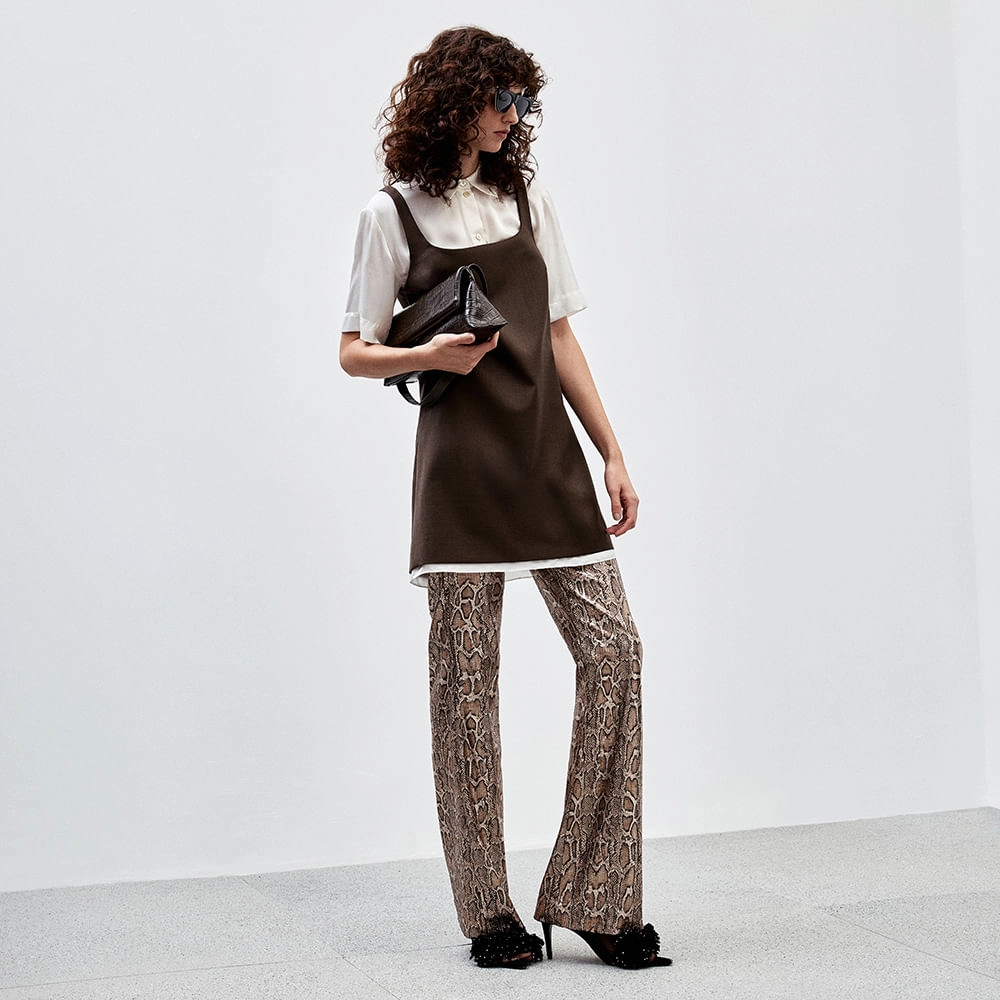 Vestido Alfaiataria Wood Lucia