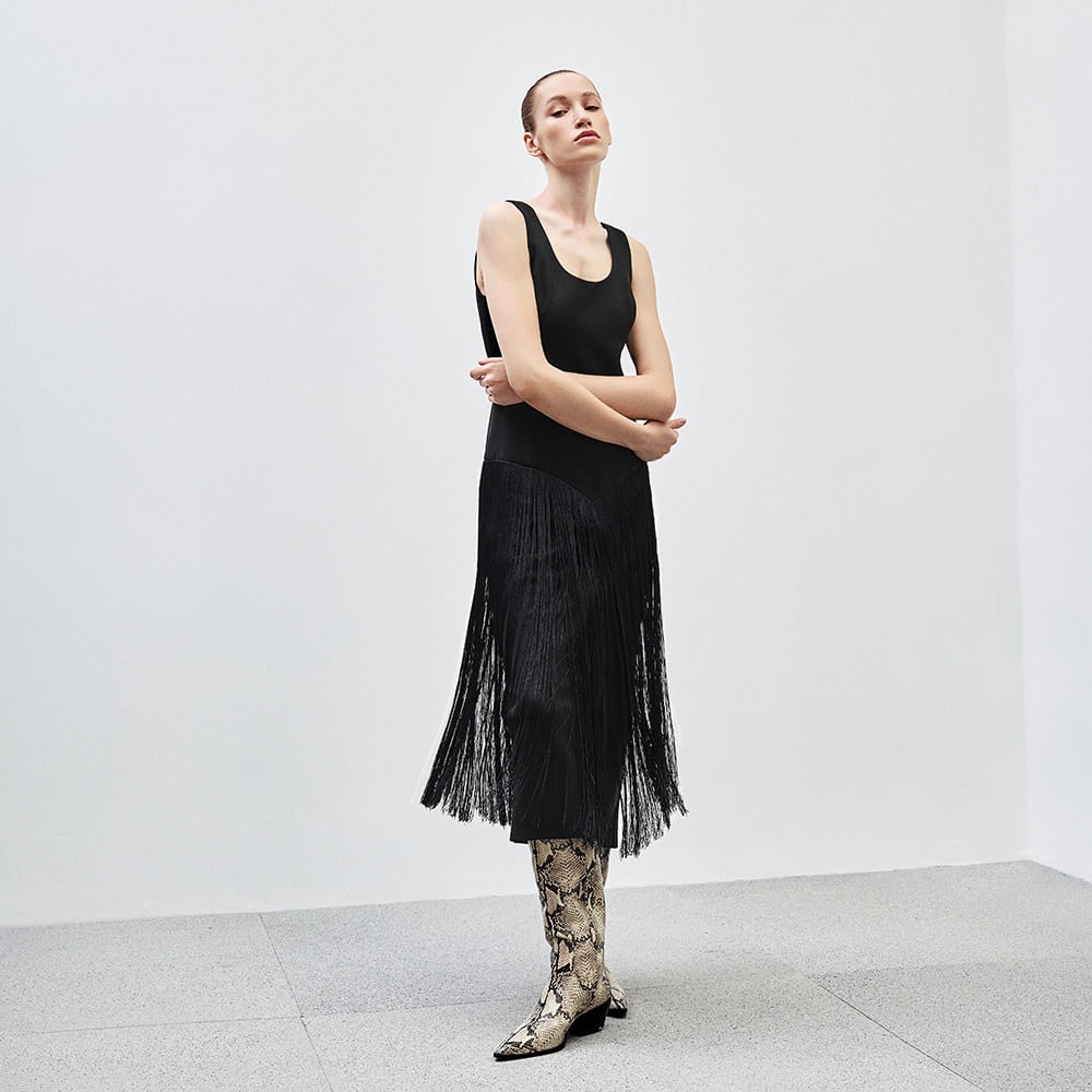 Vestido Crepe Zelda Zoe