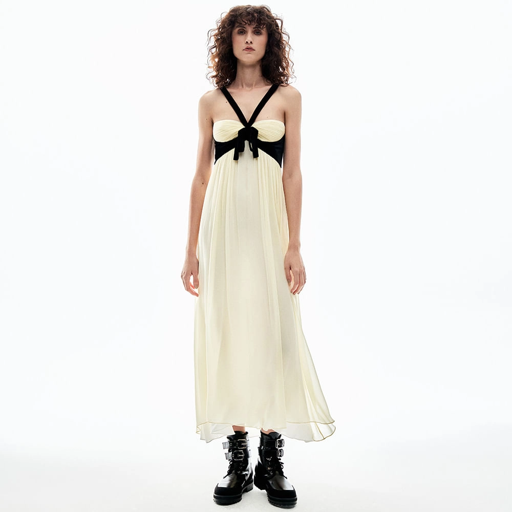 Vestido Georgette Vic