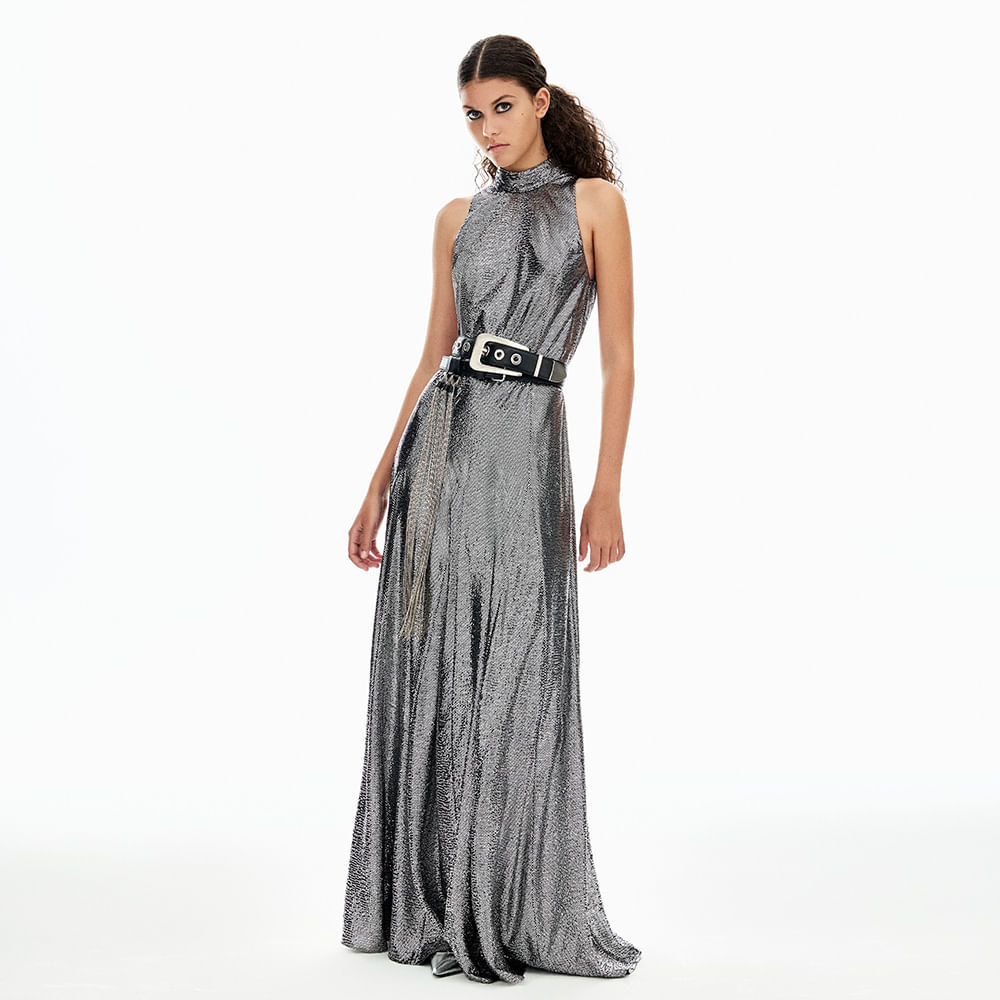 Vestido Silver Dots Drica
