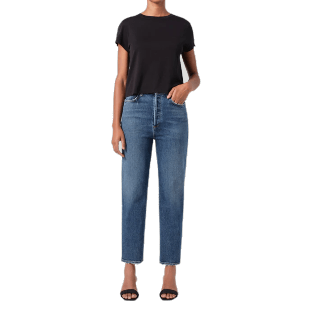 Calça Jeans 90's Pinch Waist Crop Agolde