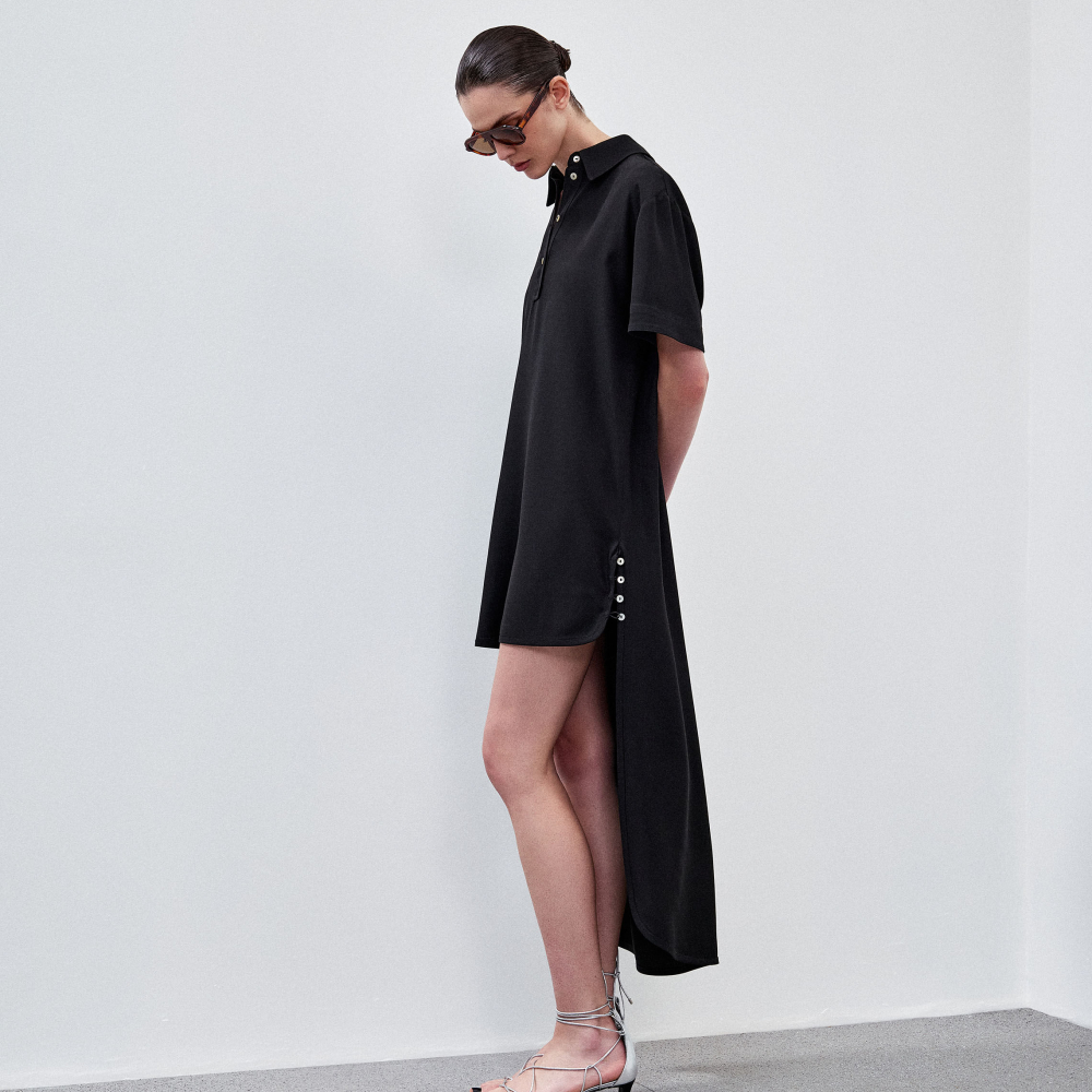 Vestido Crepe Round Gwen
