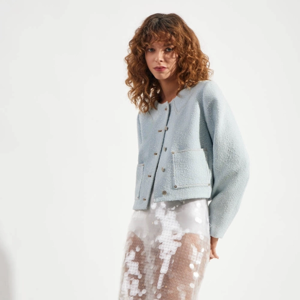 Casaco Bouclé Denim Kimber (ref 21d0)