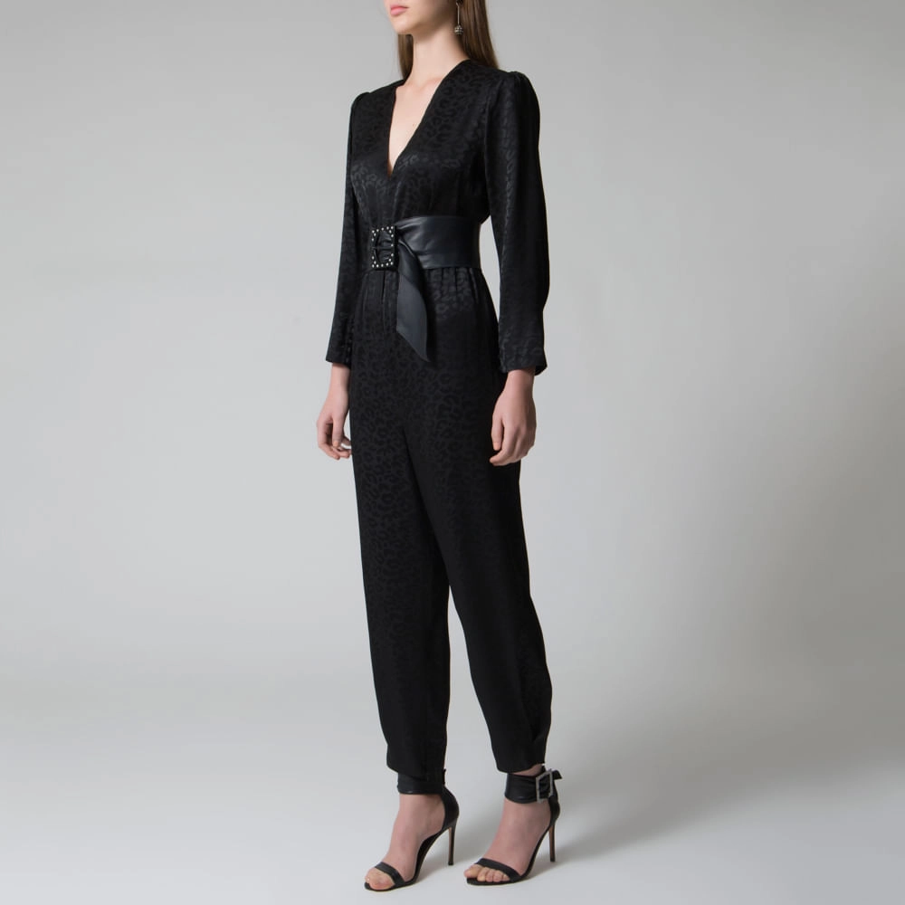 Jumpsuit Crepe Jacquard Natalie