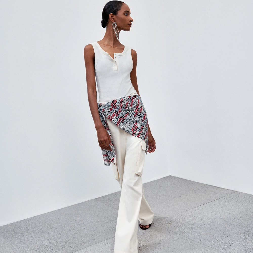 Regata Canelada Suzy - Off White/PP