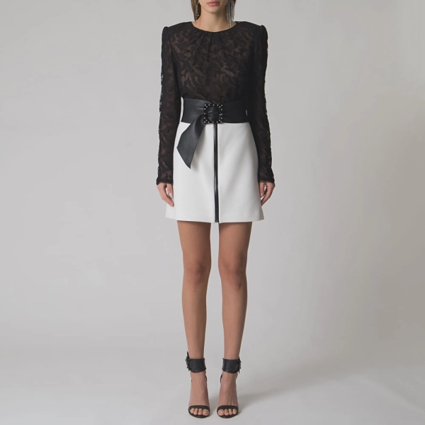 Saia Crepe Acqua Bianca