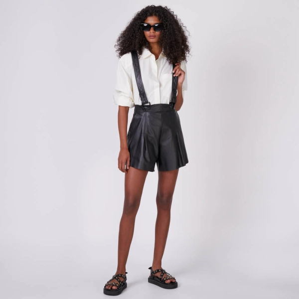 Shorts de Couro Julie