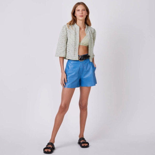 Shorts de Couro Olga