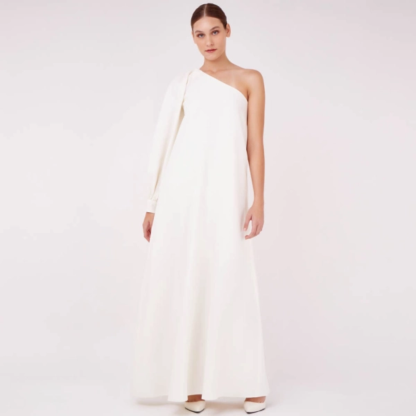 Vestido Crepe Noir Plum