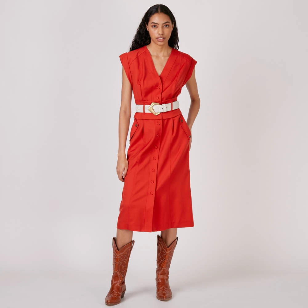 Vestido Gabardine Army Phil