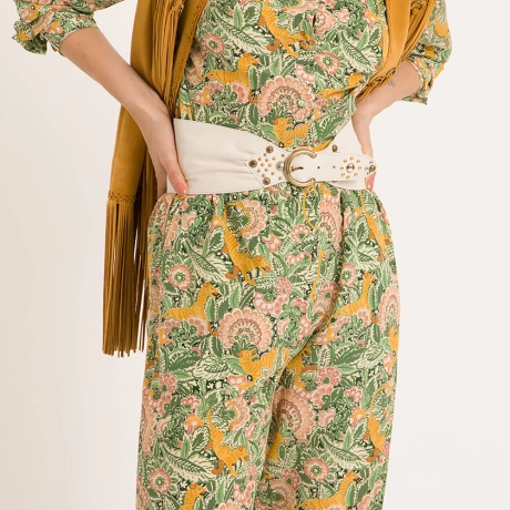 Calça Seda Tiger Bloom Lena - Tiger Bloom/40