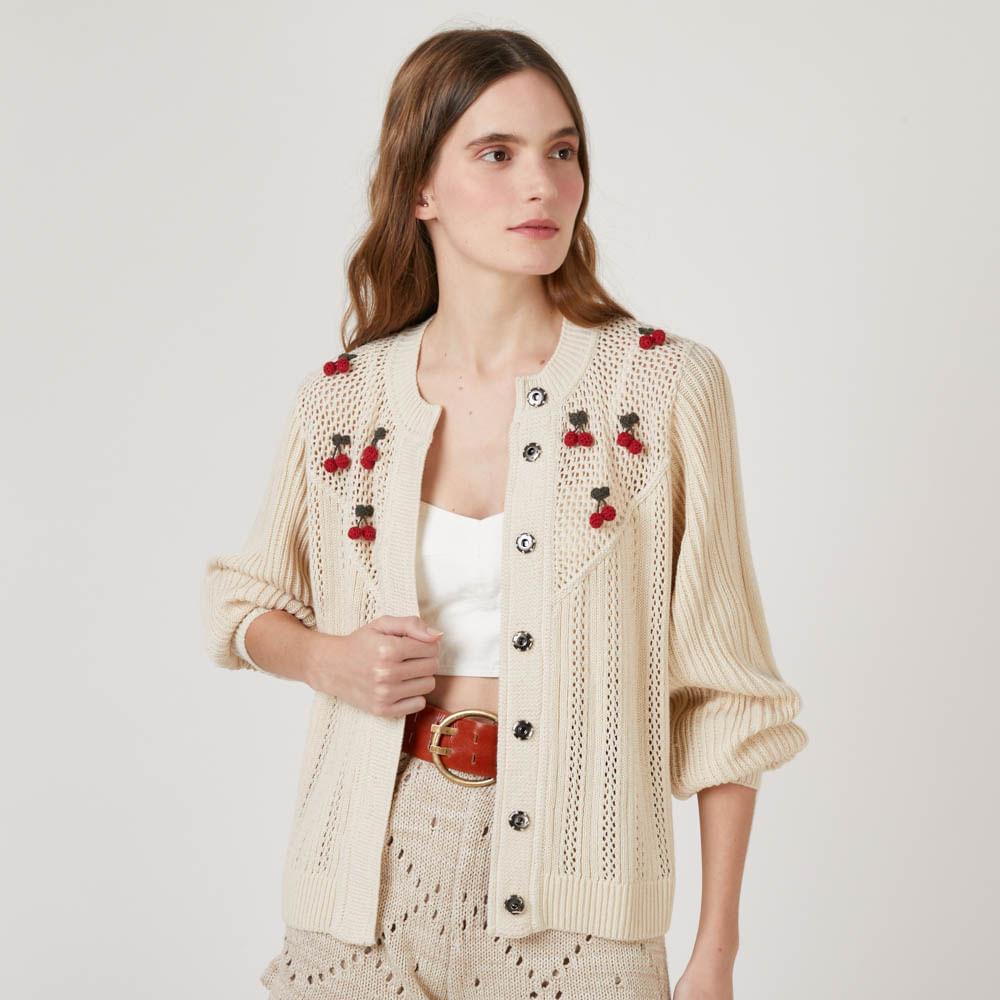 Casaco Jacquard Fruit Finn