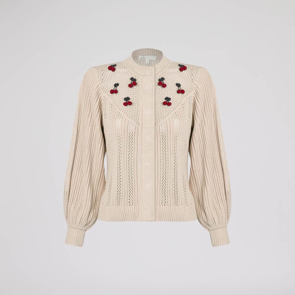 Casaco Jacquard Fruit Finn