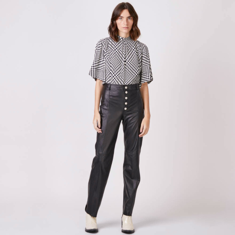 Calça Couro Zoe