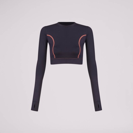 Top Manga Preto Domani Top Manga Preto Domani