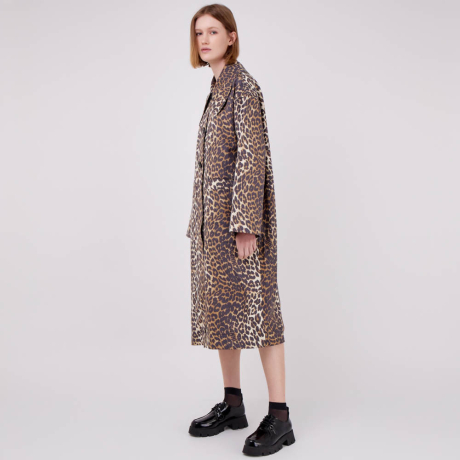 Casaco Leopardo Ganni Casaco Leopardo Ganni