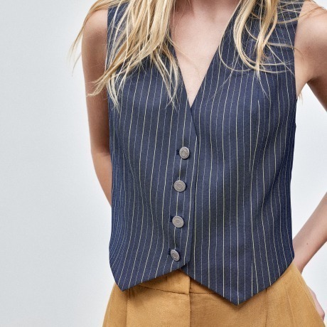 Colete Risca Denim Bel