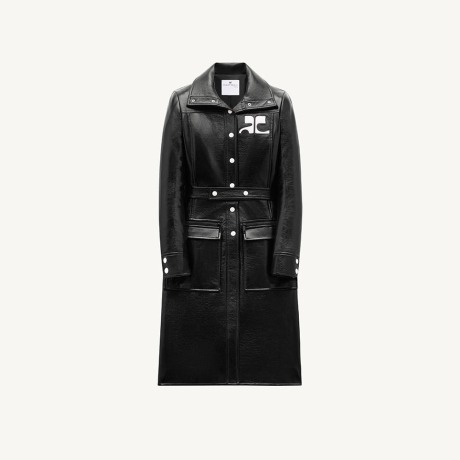 Trench Coat de Vinil Reedition Courrèges