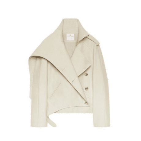 Trench Coat Oblique Curto Courrèges