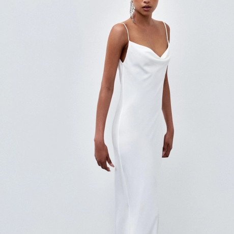 Vestido Crepe Fluid Ale