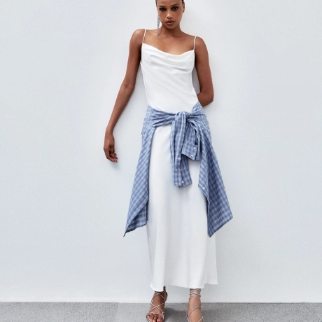 Vestido Crepe Fluid Ale