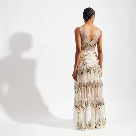 Vestido Paetê Music Paula