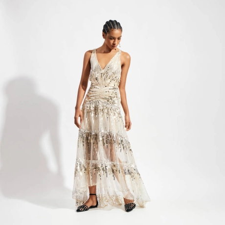 Vestido Paetê Music Paula