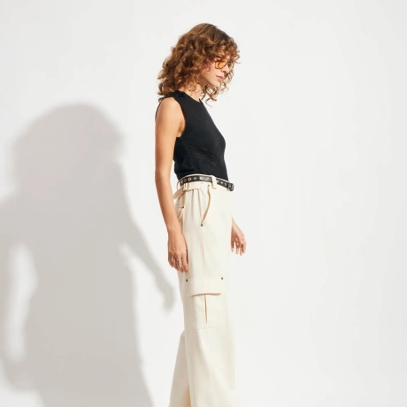 Blusa Tricot Rendado Amora