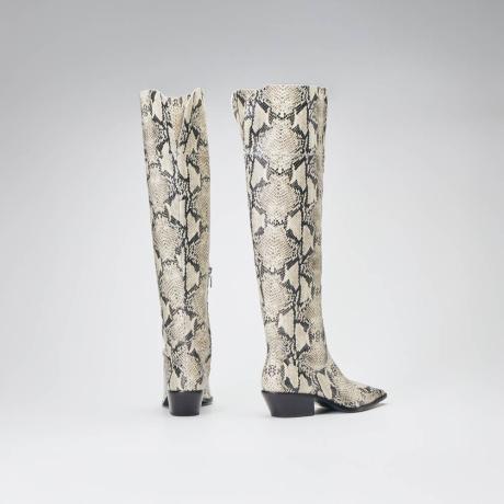 Bota Couro Python Aline
