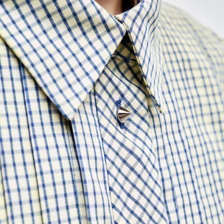 Camisa Tricoline Mini Chess Luna - Amarelo/Azul/PP