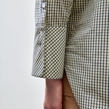 Camisa Tricoline Mini Chess Luna - Amarelo/Azul/PP