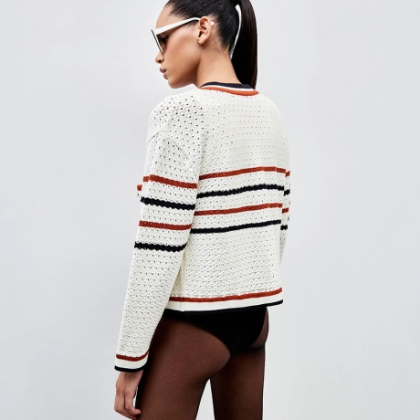 Cardigan Tricot Rendado Maeve