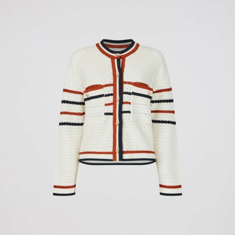 Cardigan Tricot Rendado Maeve