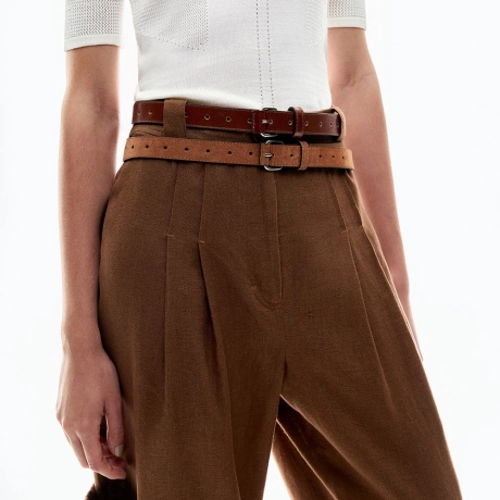 Cinto Couro Duo Blue